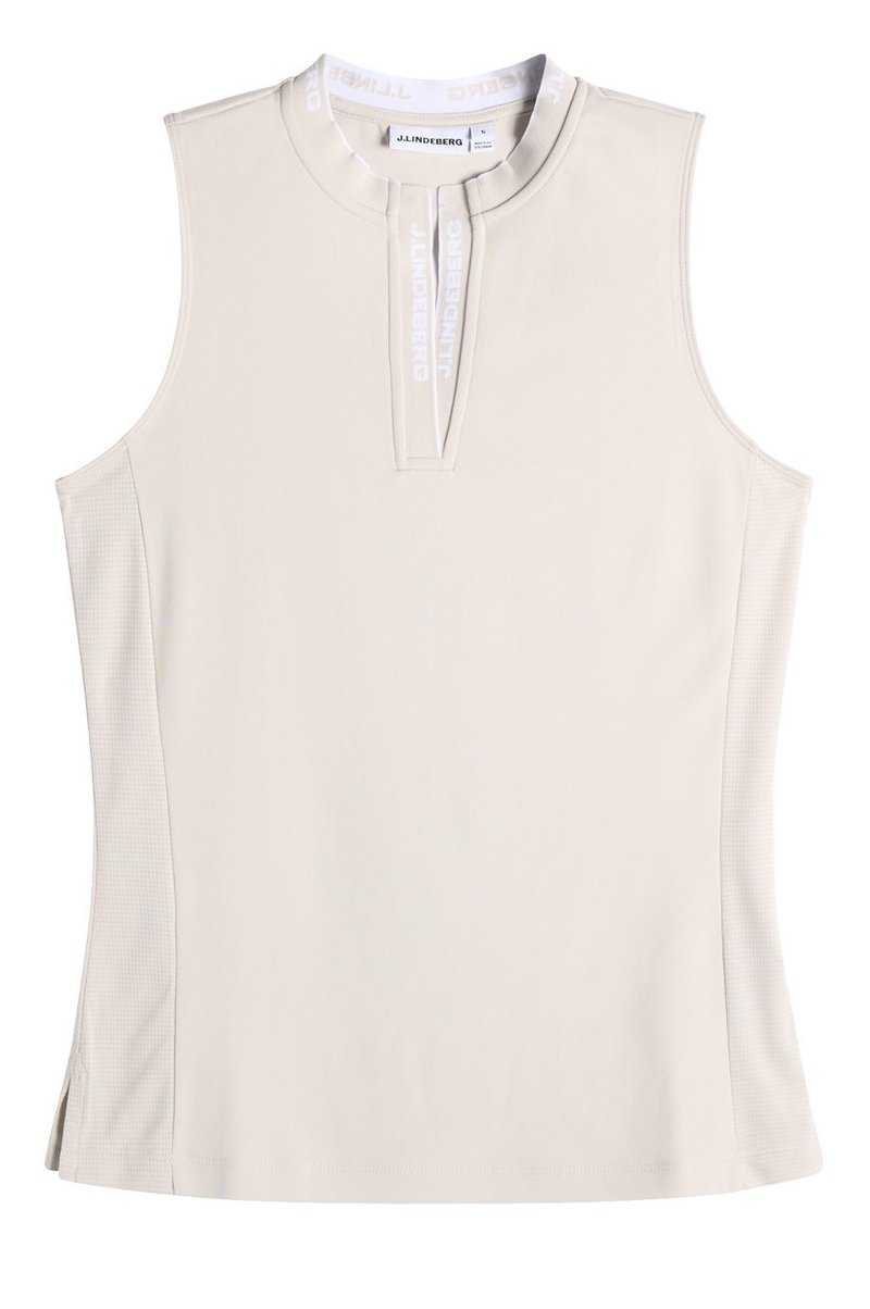 J.Lindeberg Leya Sleeveless polo femme, moonbeam