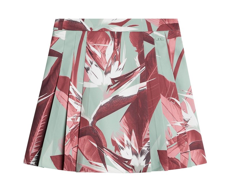 J.Lindeberg Alesia Print jupe-short femme, paradise jadeite