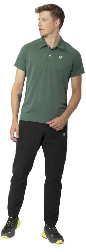 2117 of Sweden Fröseke Technical Pique polo homme, forest green
