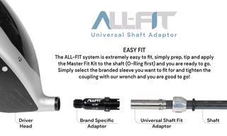 Kit d'adaptation de shaft All-Fit Master Wood Fit Kit - Ping - Driver/Fairway