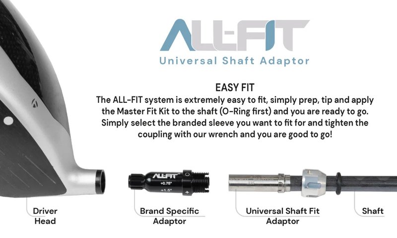 Kit d'adaptation de shaft All-Fit Master Wood Fit Kit - Ping - Driver/Fairway