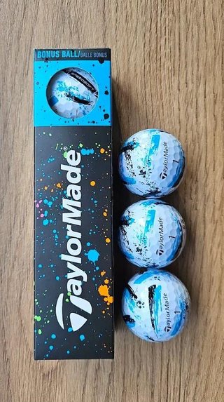 TaylorMade SpeedSoft Ink balles de golf, mix de couleurs (bleu, vert, orange, rose)