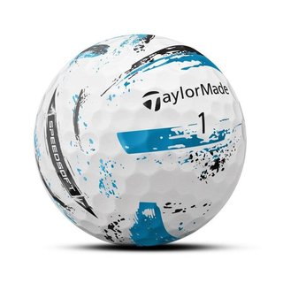 TaylorMade SpeedSoft Ink balles de golf, mix de couleurs (bleu, vert, orange, rose)