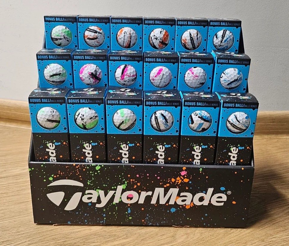 TaylorMade SpeedSoft Ink balles de golf, mix de couleurs (bleu, vert, orange, rose)