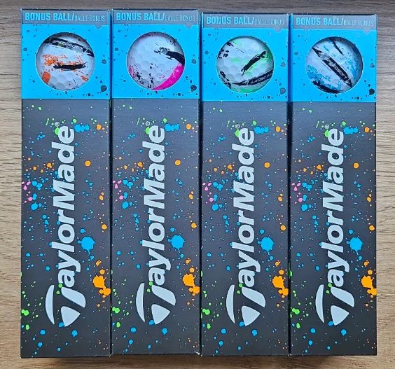 TaylorMade SpeedSoft Ink balles de golf, mix de couleurs (bleu, vert, orange, rose)