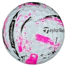 TaylorMade SpeedSoft Ink balles de golf, mix de couleurs (bleu, vert, orange, rose)