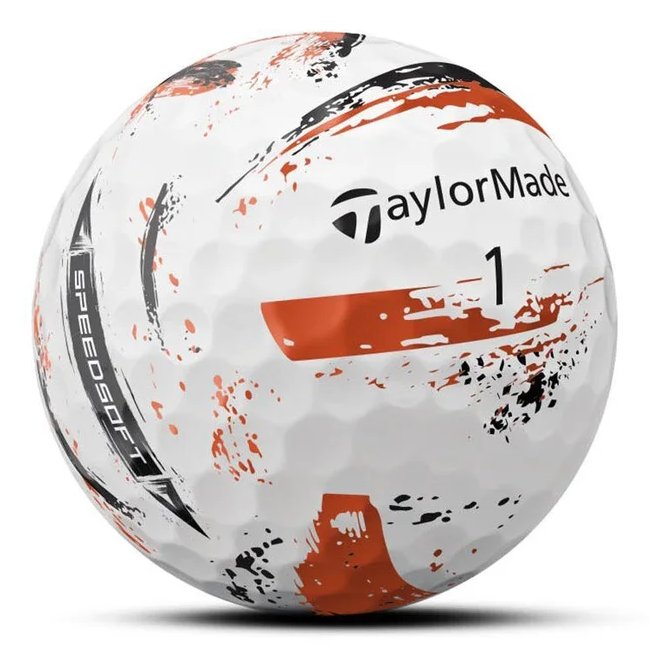 TaylorMade SpeedSoft Ink balles de golf, mix de couleurs (bleu, vert, orange, rose)