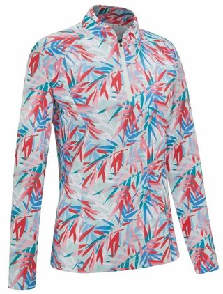 PING Arwen Printed Longsleeve polo femme manches longues, tropic retreat