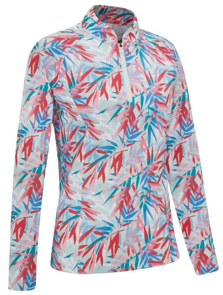 PING Arwen Printed Longsleeve polo femme manches longues, tropic retreat