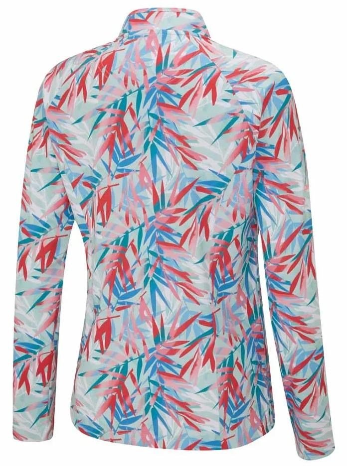 PING Arwen Printed Longsleeve polo femme manches longues, tropic retreat