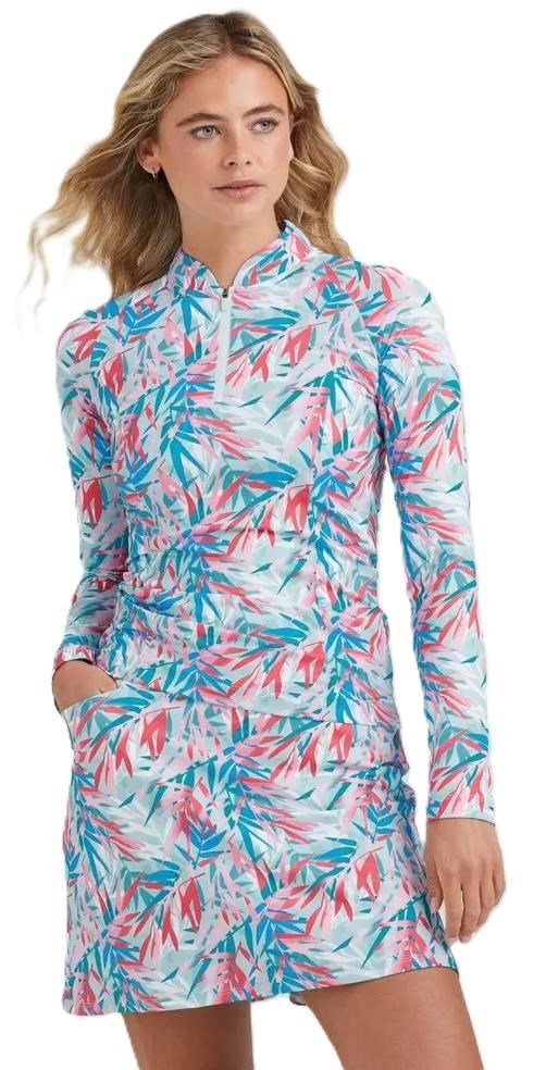 PING Arwen Printed Longsleeve polo femme manches longues, tropic retreat