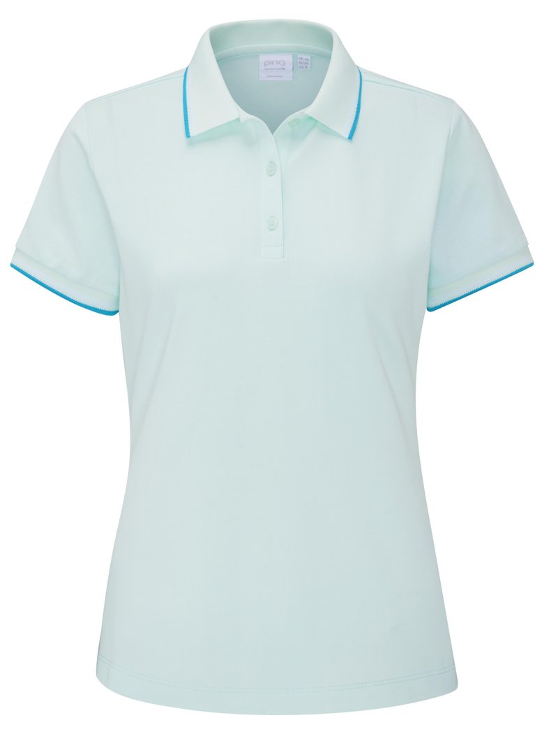 PING Viviana Tipped polo femme, seaspray