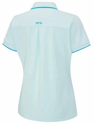 PING Viviana Tipped polo femme, seaspray