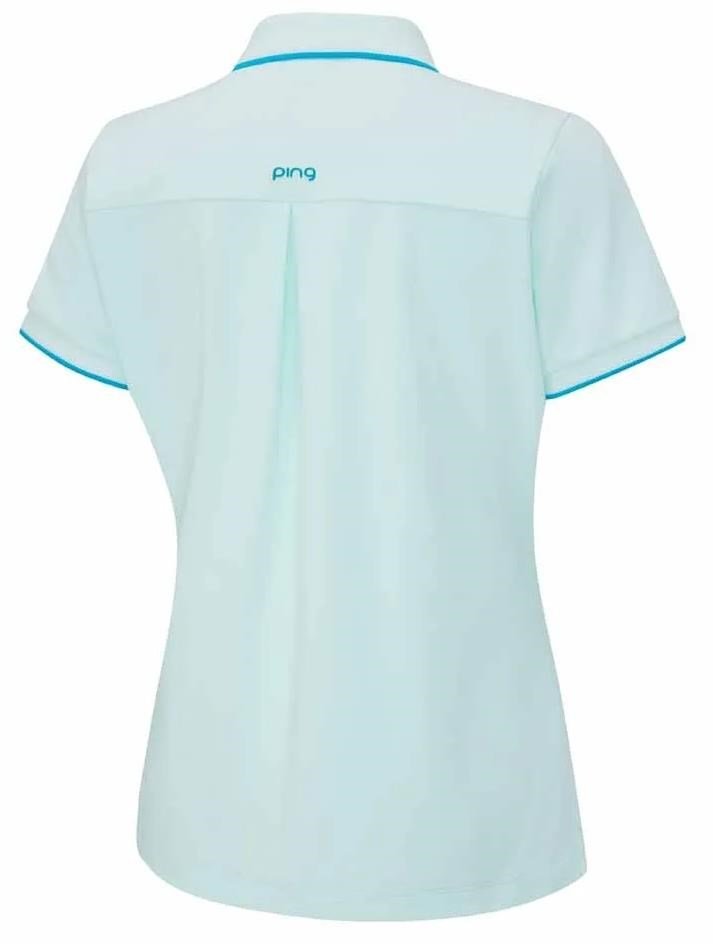 PING Viviana Tipped polo femme, seaspray