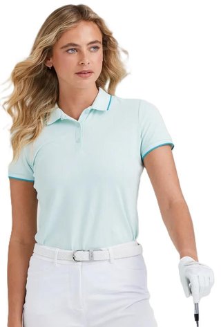 PING Viviana Tipped polo femme, seaspray