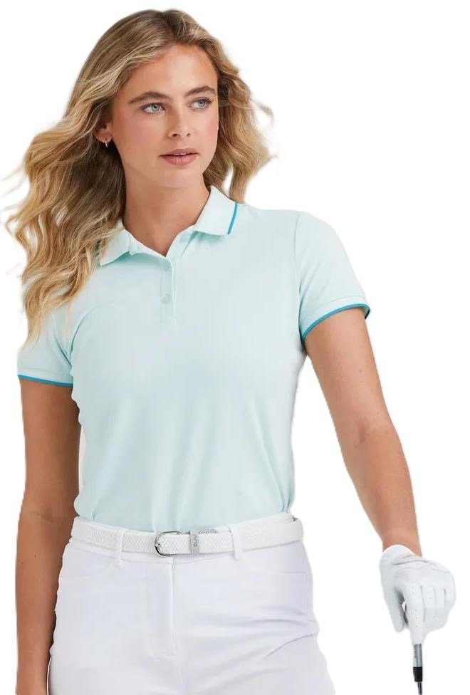 PING Viviana Tipped polo femme, seaspray