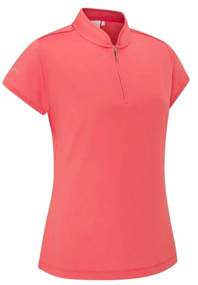 PING Evetta Jacquard polo femme, paradise pink