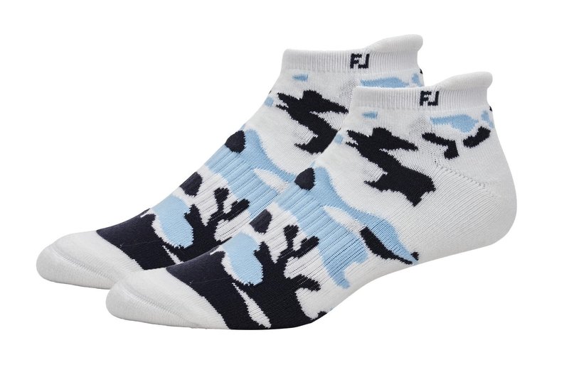 FootJoy ProDry Roll-Tab chaussettes homme, blanc camouflage