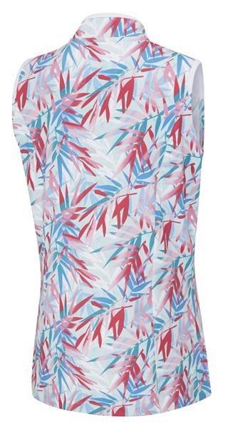 PING Penola Printed Sleeveless polo femme, tropic retreat