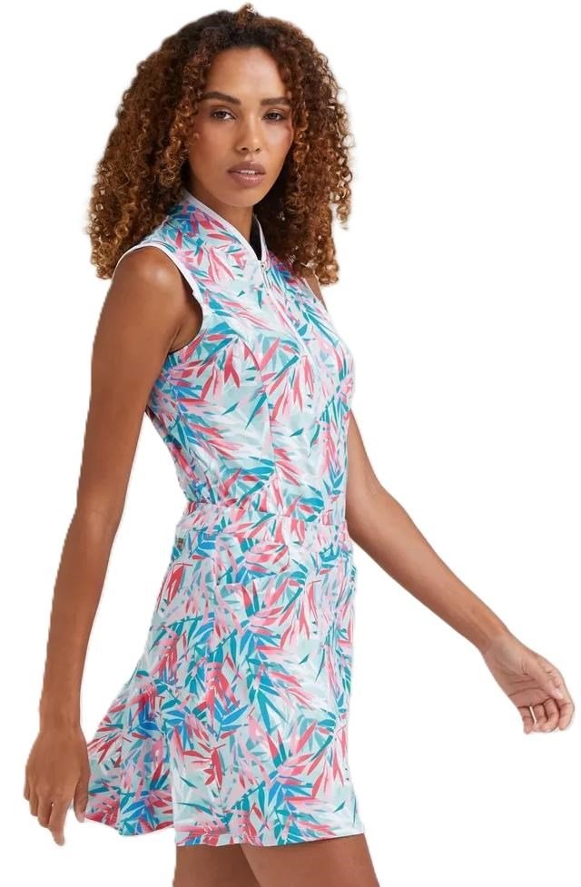 PING Penola Printed Sleeveless polo femme, tropic retreat
