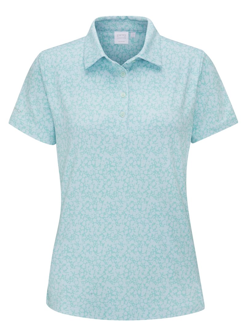 PING Aeria Printed polo femme imprimé, splash