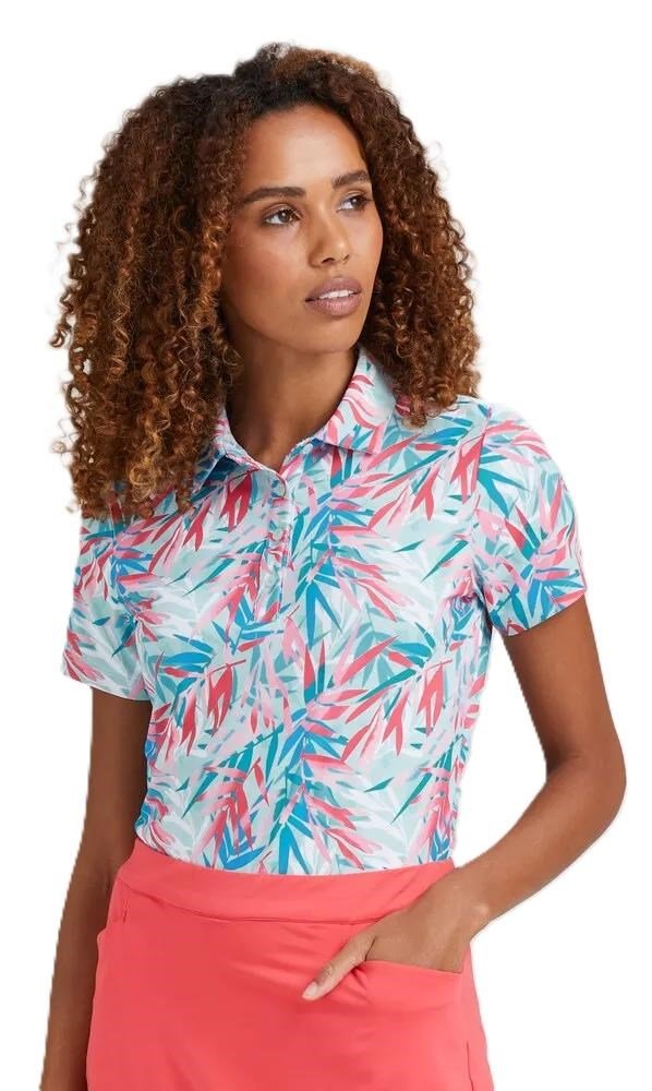 PING Aeria Printed polo femme, tropic retreat