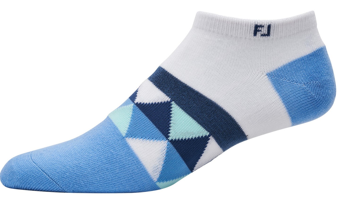 FootJoy ProDry Lightweight Low-Cut Fashion chaussettes de golf, blanc/bleu/marine