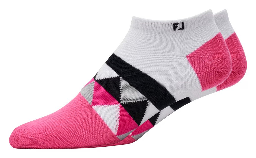 FootJoy ProDry Lightweight Low-Cut Fashion chaussettes femme, blanc/rose
