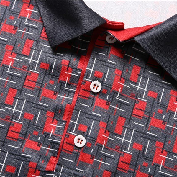 Fashion Sports Wear Lisabon polo homme, noir/rouge