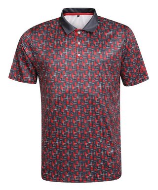 Fashion Sports Wear Lisabon polo homme, noir/rouge
