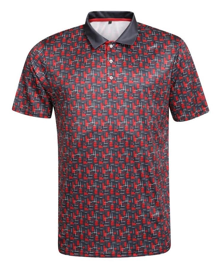 Fashion Sports Wear Lisabon polo homme, noir/rouge