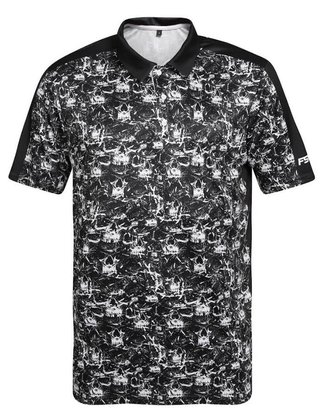 Fashion Sports Wear Skulls polo homme, noir