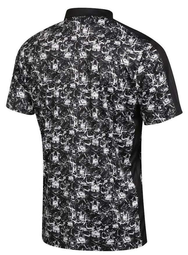 Fashion Sports Wear Skulls polo homme, noir