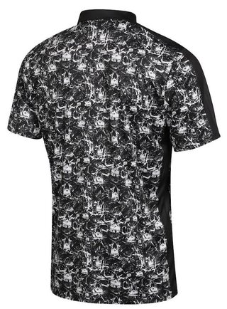 Fashion Sports Wear Skulls polo homme, noir