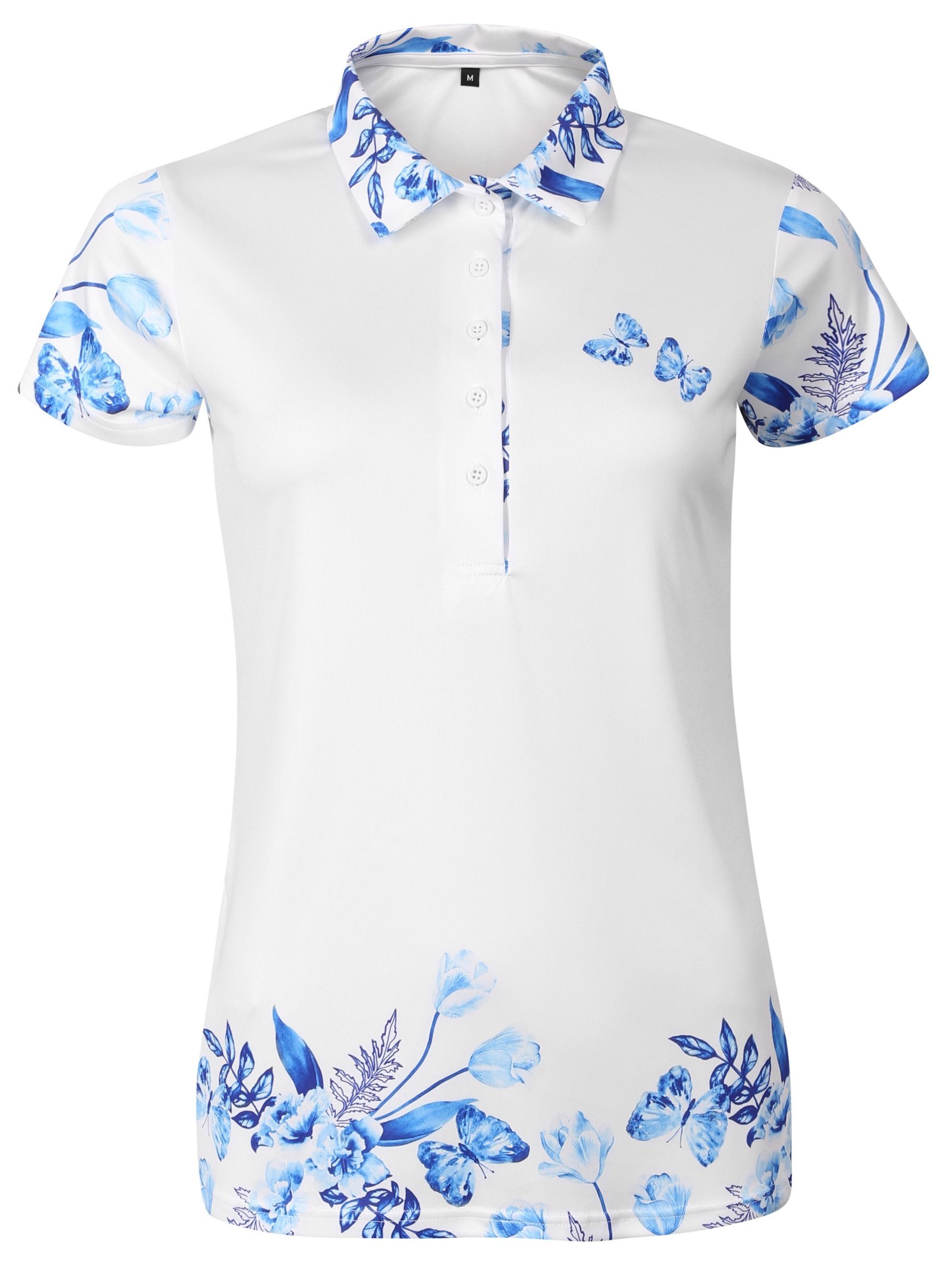 Fashion Sports Wear Tirana polo femme, blanc/bleu