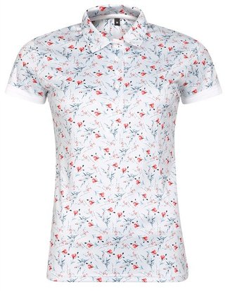 Fashion Sports Wear Malaga polo femme, gris/rouge