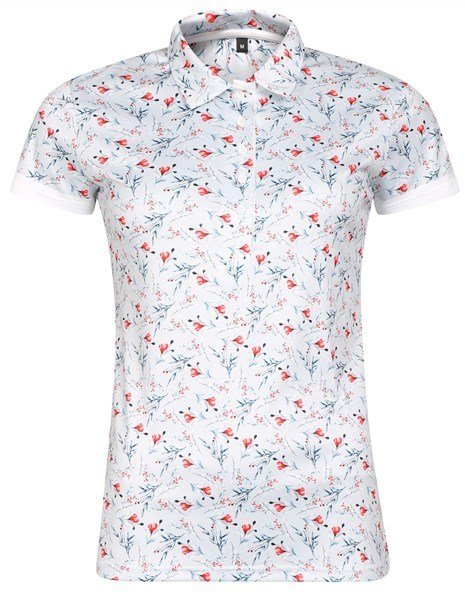 Fashion Sports Wear Malaga polo femme, gris/rouge