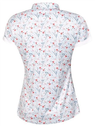 Fashion Sports Wear Malaga polo femme, gris/rouge