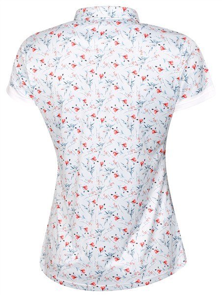 Fashion Sports Wear Malaga polo femme, gris/rouge