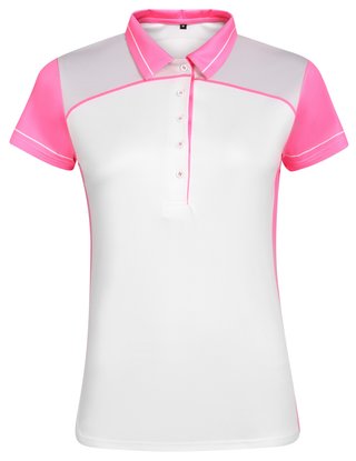 Fashion Sports Wear Accra Pink polo femme, blanc/rose