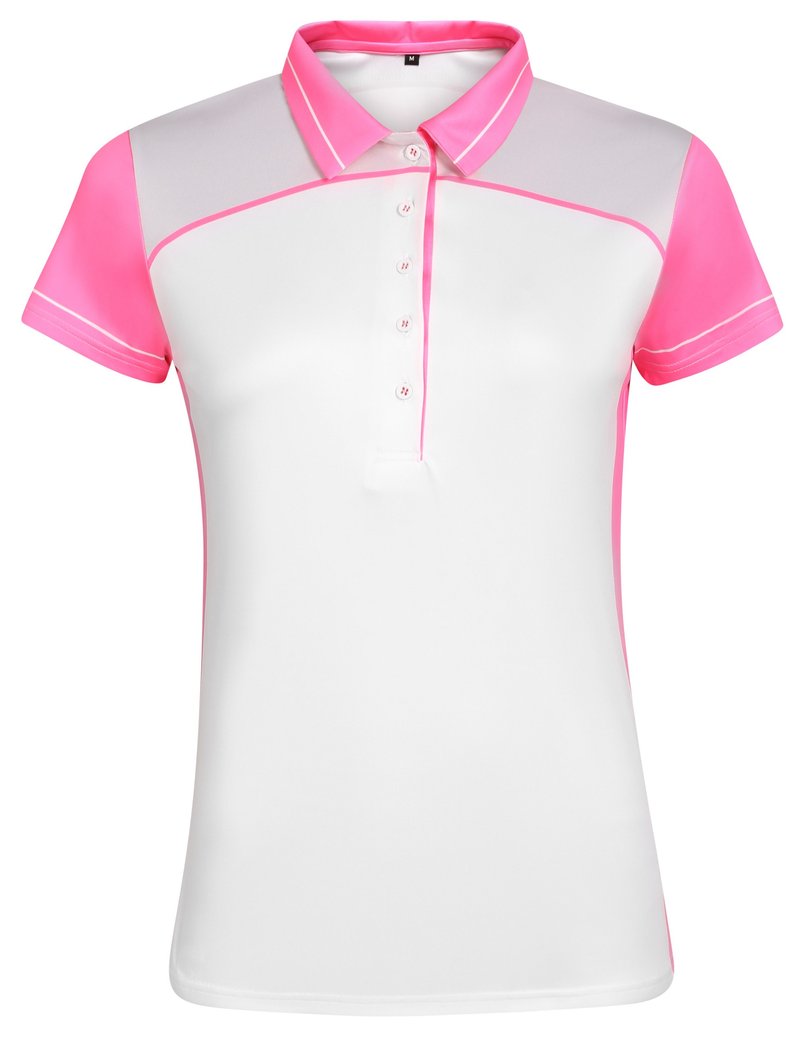 Fashion Sports Wear Accra Pink polo femme, blanc/rose