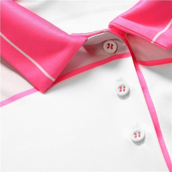 Fashion Sports Wear Accra Pink polo femme, blanc/rose
