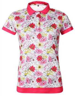 Fashion Sports Wear Luanda polo femme, blanc/rouge