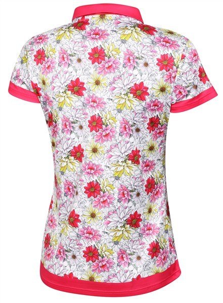 Fashion Sports Wear Luanda polo femme, blanc/rouge