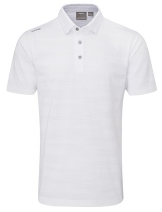 PING Claude Camo Mesh polo homme, blanc