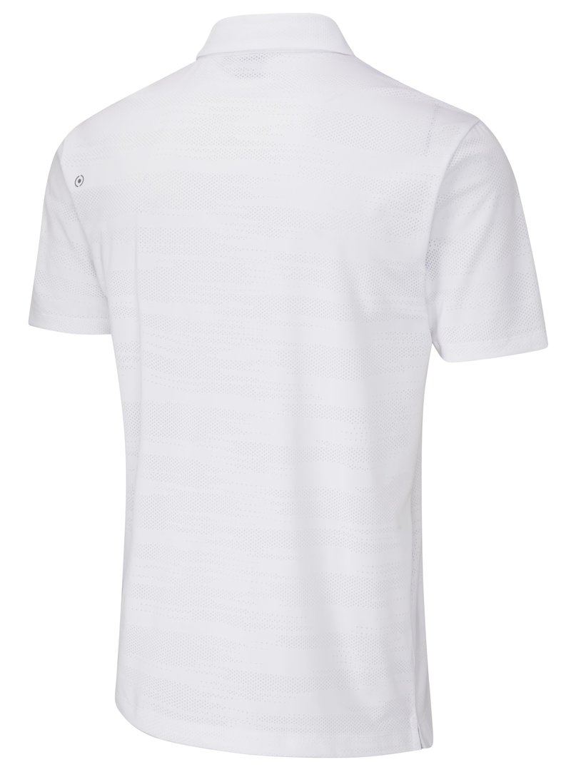 PING Claude Camo Mesh polo homme, blanc