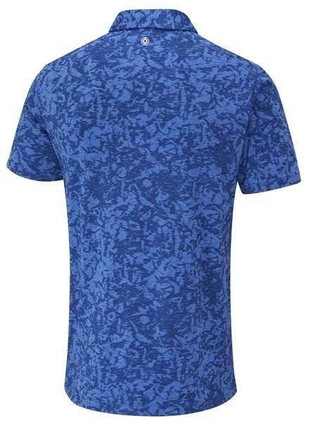 PING Marek Camo Jacquard polo homme, bright cobalt multi