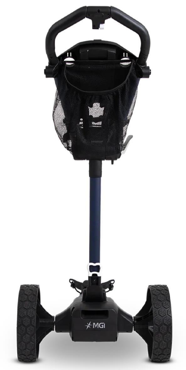 MGI E-Boost hybrid golf trolley 2026 chariot électrique, bleu mat