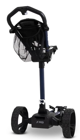 MGI E-Boost hybrid golf trolley 2026 chariot électrique, bleu mat