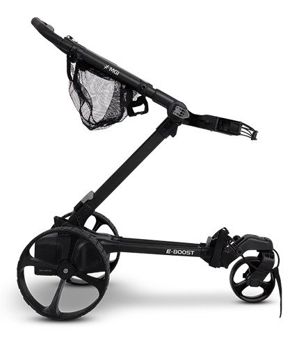 MGI E-Boost hybrid golf trolley 2026 chariot électrique, bleu mat
